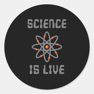 Sticker Rond La science est la vie