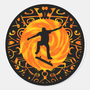 STICKER ROND LA SECOUSSE DE TRE