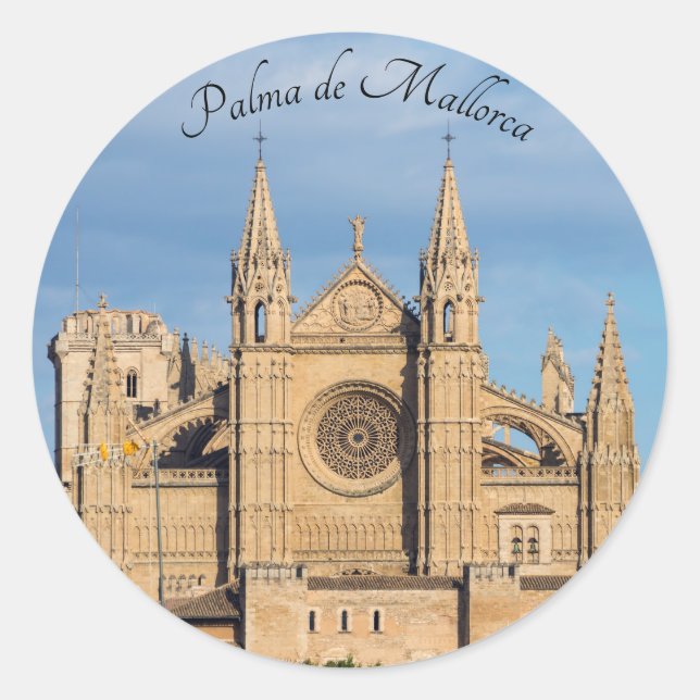 Sticker Rond La Seu, Cathédrale de Palma de Majorque - Espagne (Devant)