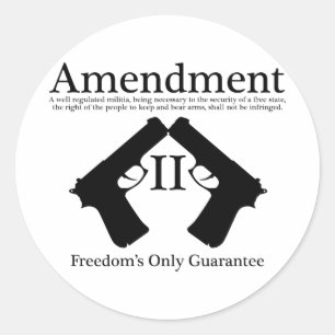 Sticker Rond La seule garantie de la liberté