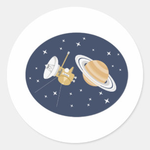 Sticker Rond La sonde spatiale Cassini