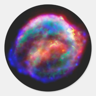 Sticker Rond La Supernova de Kepler reste photo spatiale Hubble