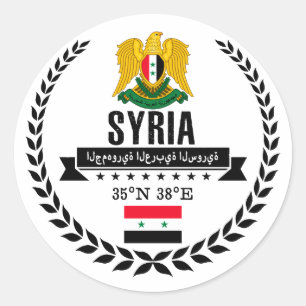 Sticker Rond La Syrie