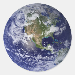 Sticker Rond La Terre De L'Espace