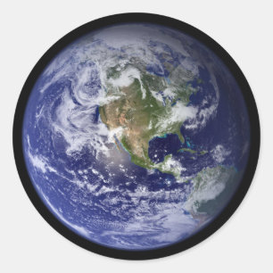 Sticker Rond La terre de Starship