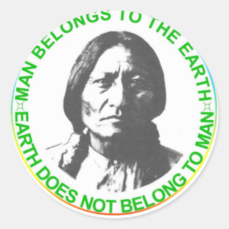 Sticker Rond La Terre n'appartient pas à l'homme
