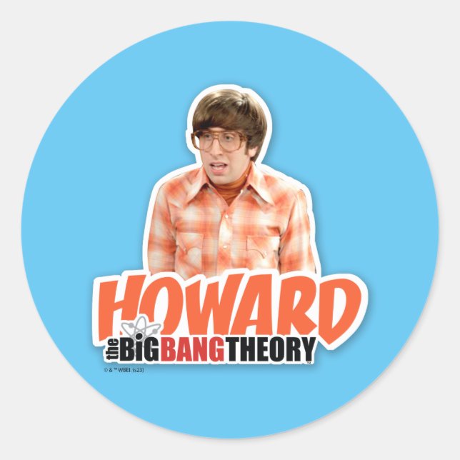 Sticker Rond La théorie du Big Bang | Howard (Devant)