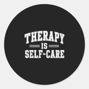 Sticker Rond La thérapie est la prise en charge de la santé men