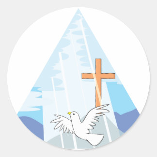 Sticker Rond La Trinité - Dieu le Père Fils et le Saint Esprit