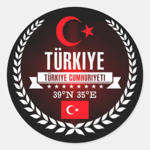 Sticker Rond La Turquie