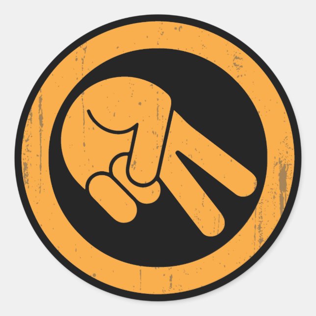 Sticker Rond La vague (Devant)