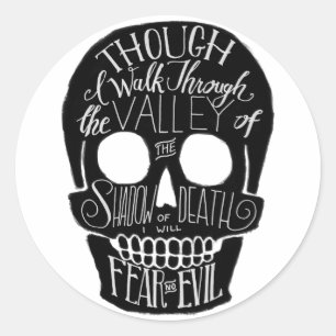 Sticker Rond La Vallée de l'ombre de la mort