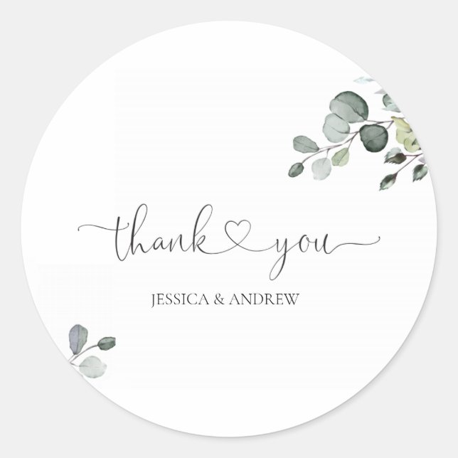 Sticker Rond La verdure (Devant)