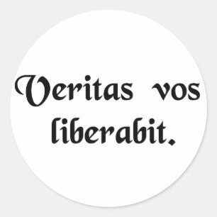 Sticker Rond La vérité vous libérera.