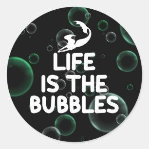 Sticker Rond la vie est la bulle