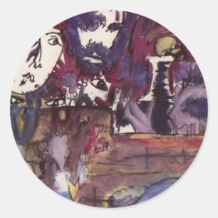 Sticker Rond La vie passe devant mes yeux et maintenant je suis