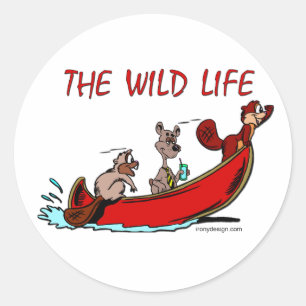 Sticker Rond La vie sauvage