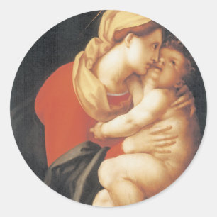 Sticker Rond La Vierge et l'enfant