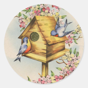 Sticker Rond La volière