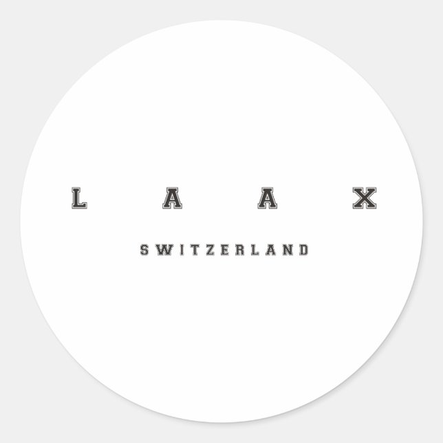 Sticker Rond Laax Suisse (Devant)