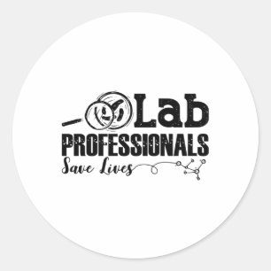 Sticker Rond Lab Professionals