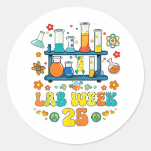 Sticker Rond Lab Scientist Lab Week 2025 Mystery Machine De Dia