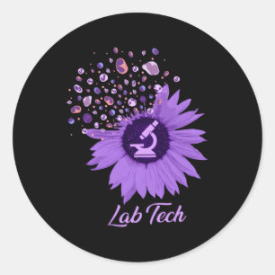 Sticker Rond Lab Tech Med Tech Technicien Médicale Lab