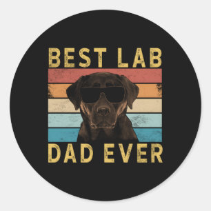 Sticker Rond Laboratoire de chocolat du Labrador