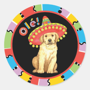 Sticker Rond Laboratoire jaune Fiesta
