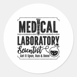 Sticker Rond Laboratoire Technician Medical Laboratory Scientis