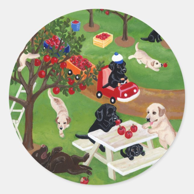 Sticker Rond Laboratoires Apple Farm (Devant)