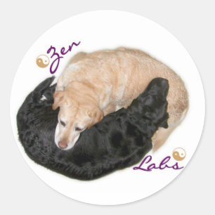 Sticker Rond Laboratoires de Yin Yang
