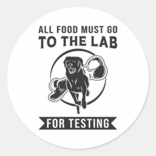 Sticker Rond Labrador Le Laboratoire Pour Tester Le Chien De Ré