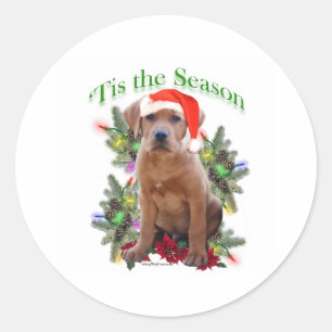 Sticker Rond Labrador Retriever " Tis