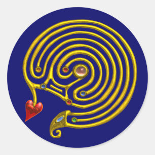 STICKER ROND LABYRINTHE HYPER