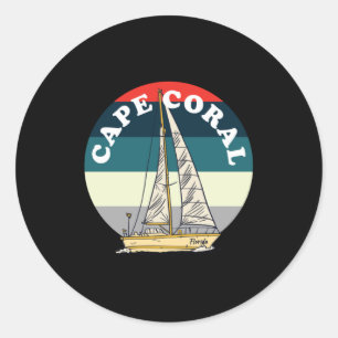 Sticker Rond Lac Cape Coral Floride
