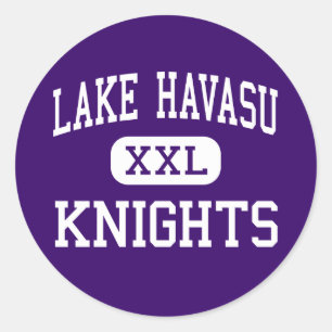 Sticker Rond Lac Havasu - Chevaliers - Haut - Lac Havasu City
