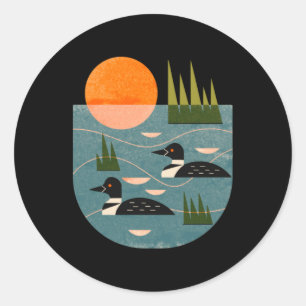 Sticker Rond Lac Loon