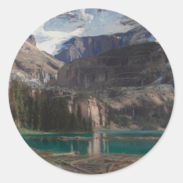 Sticker Rond Lac O'Hara par John Singer Sargent, Art victorien (Devant)
