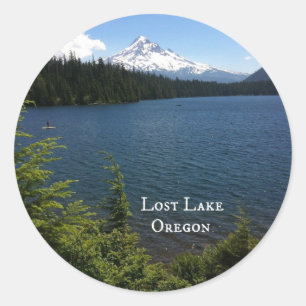 Sticker Rond Lac perdu, Orégon