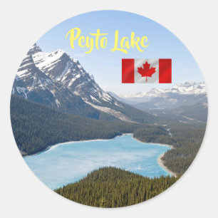 Sticker Rond Lac Peyto - Parc national Banff, Alberta, Canada