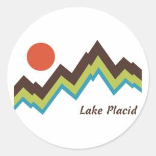 Sticker Rond Lac Placid