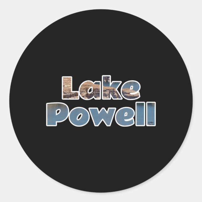 Sticker Rond Lac Powell (Devant)