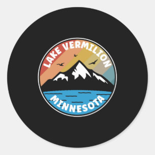 Sticker Rond Lac Vermilion - Minnesota Vintage