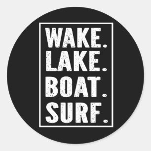 Sticker Rond Lac Wake