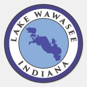 Sticker Rond Lac Wawasee