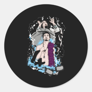 Sticker Rond L'Académie des parapluies Klaus Illustré