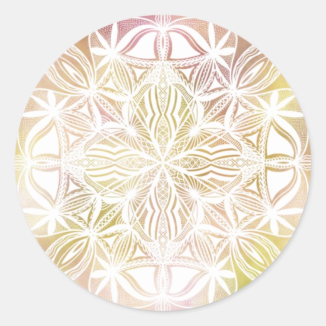 Sticker Rond Lace Mandala (Devant)
