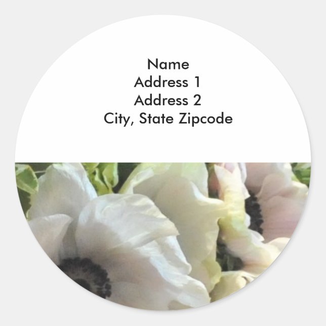 Sticker Rond Lâches d'adresse de retour : Mariages royaux (Devant)