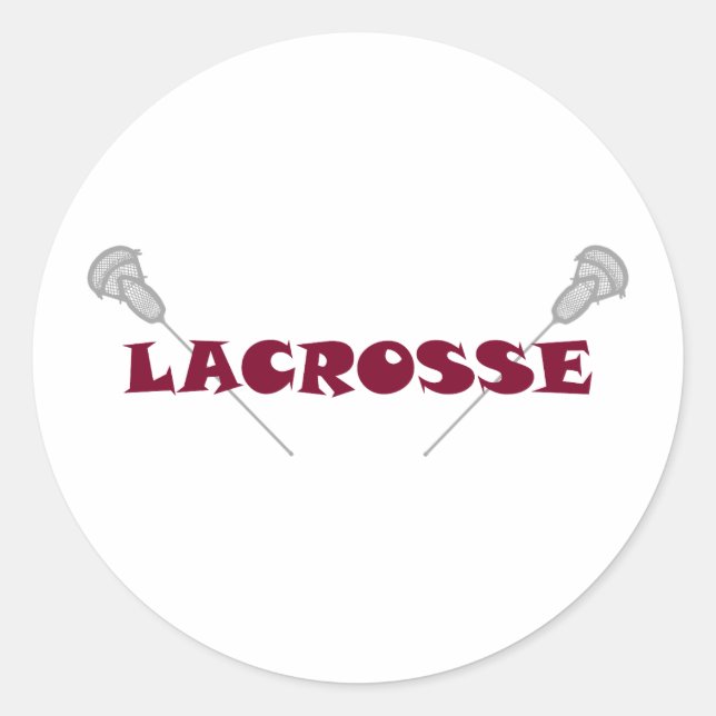 Sticker Rond Lacrosse (Devant)